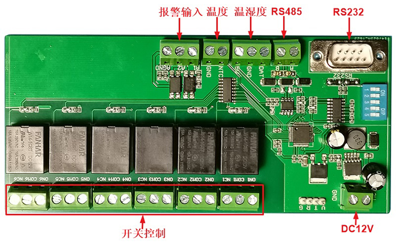 智慧農(nóng)業(yè)灌溉工業(yè)驅(qū)動(dòng)門禁閘機(jī)六路多功能繼電器控制方案定制開發(fā)